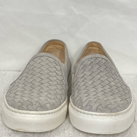M. GEMÍ Womens Grey Leather Weave Slip On Loafer Made In Italy Shoes SZ EU 39.5 - Picture 3 of 12